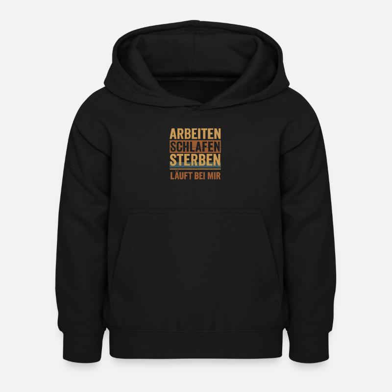 Work - Kids Hoodie - black