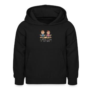 Pädagogisch wertvoll nicht gerangelt Meditation - Kinder Hoodie - Schwarz - Vorne - AI Model Kid Female (0cm)