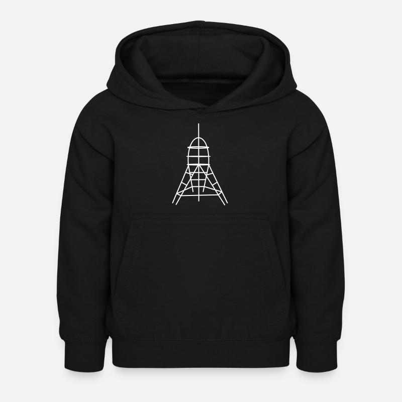 Rocket DDR climbing frame - Kids Hoodie - black