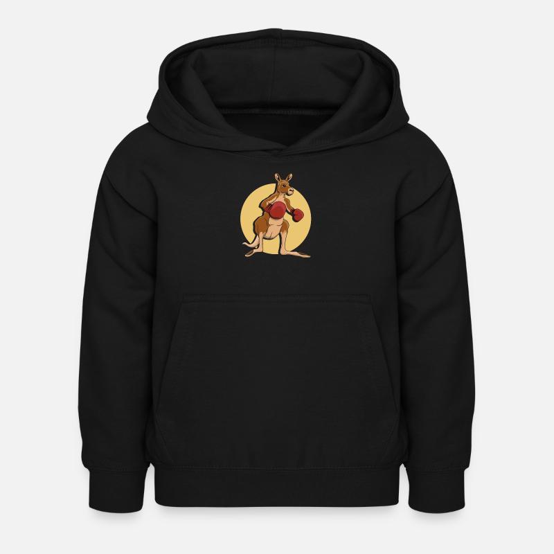 Kangaroo boxer - Kids Hoodie - black