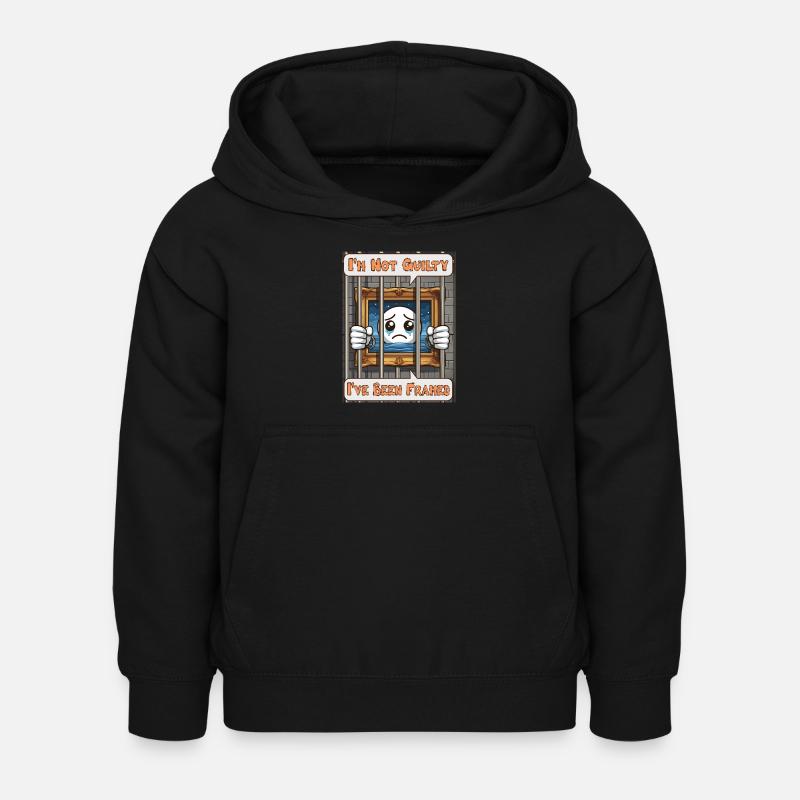 I'm not guilty, I've been framed - Kinder Hoodie - Schwarz