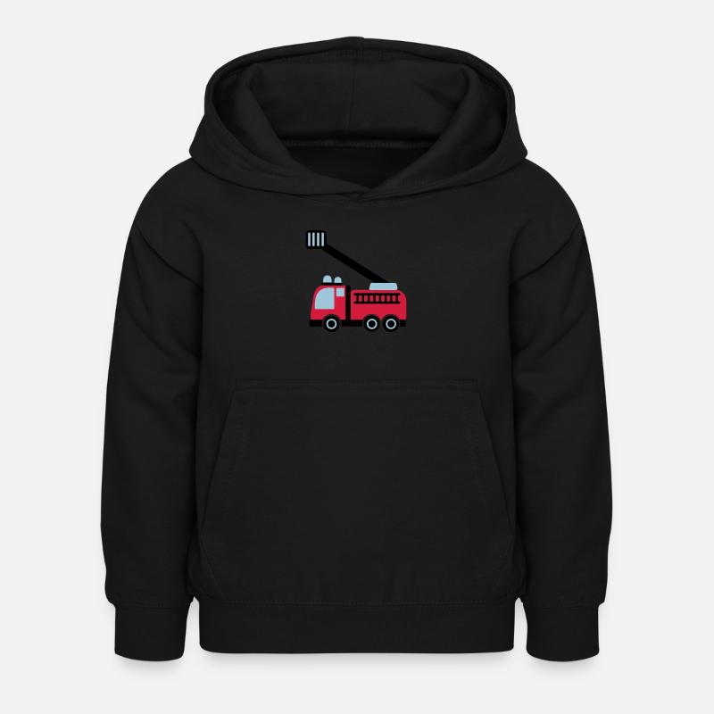 Feuerwehr - Kinder Hoodie - Schwarz