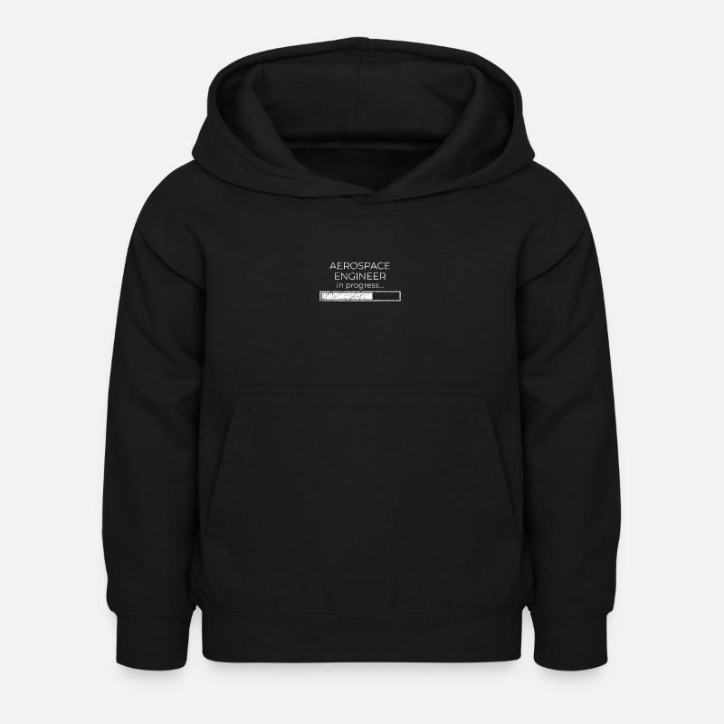 Aerospace engineer in progress - Kids Hoodie - black