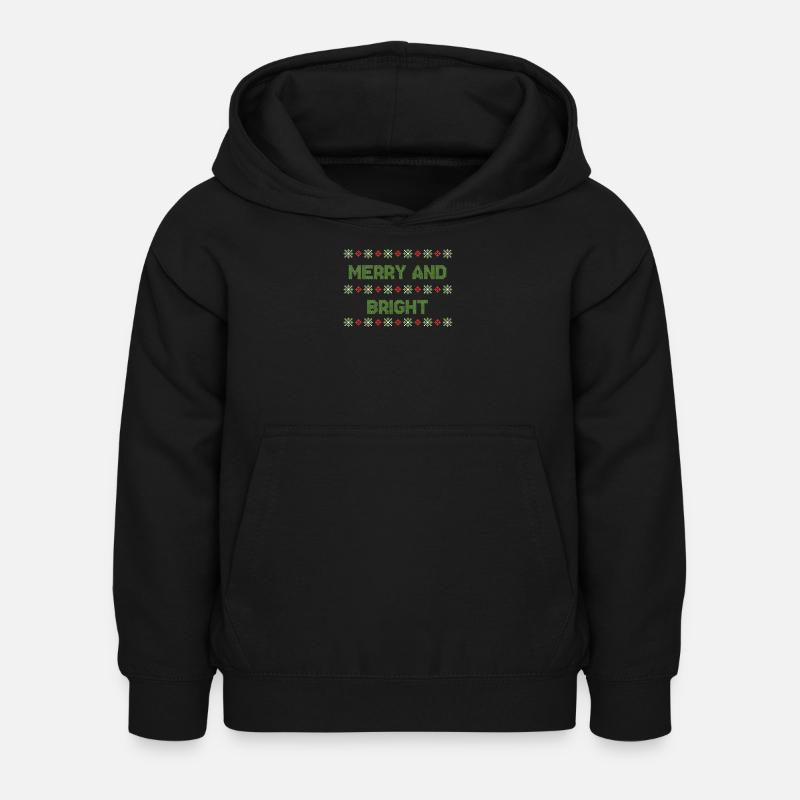 Moche noël noël pull - Sweat à capuche Enfant - noir
