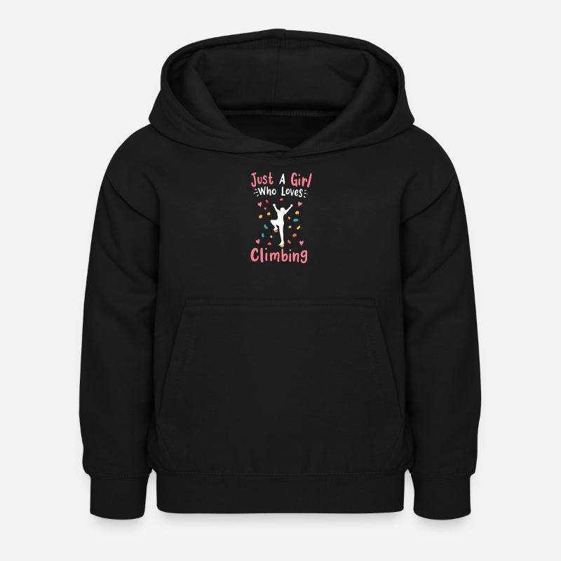 Wandklettern Bouldering - Kinder Hoodie - Schwarz