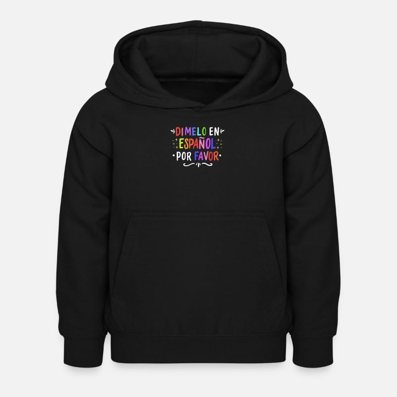 Espagnol Professeur d’espagnol Langue - Sweat à capuche Enfant - noir