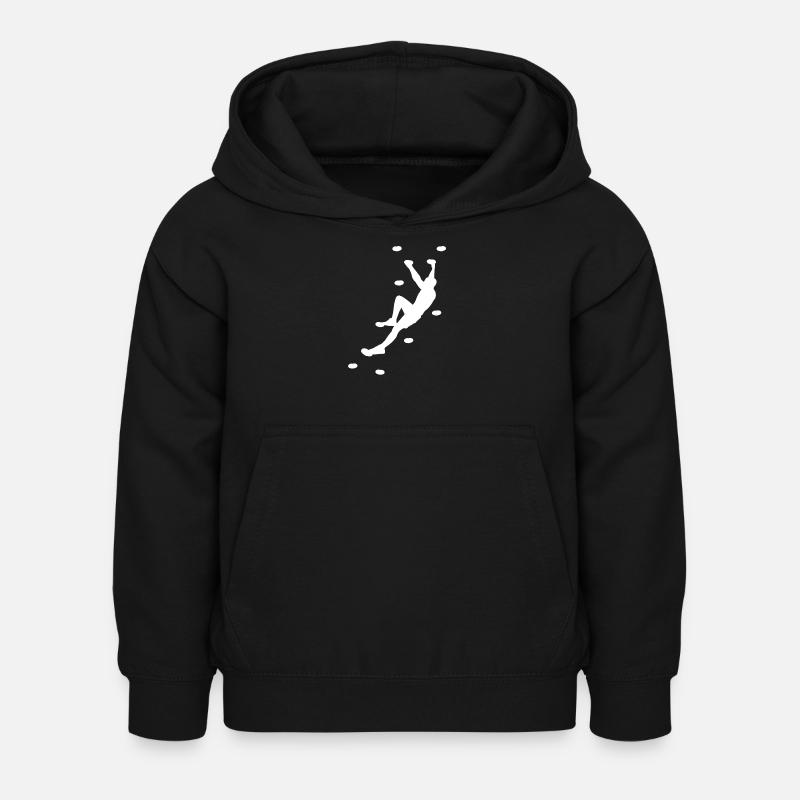 Escalade, bloc, escalade - Sweat à capuche Enfant - noir
