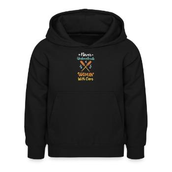 Aviron Rameur - Sweat à capuche Enfant - noir - Devant - AI Model Kid Female (0cm)