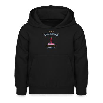 Schweden, Leuchtturm Pater Noster, Urlaubsreif - Kinder Hoodie - Schwarz - Vorne - AI Model Kid Female (0cm)