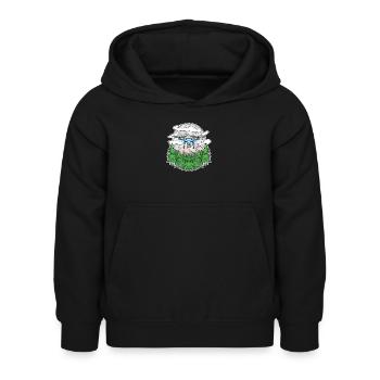 Drohne - Kinder Hoodie - Schwarz - Vorne - AI Model Kid Female (0cm)