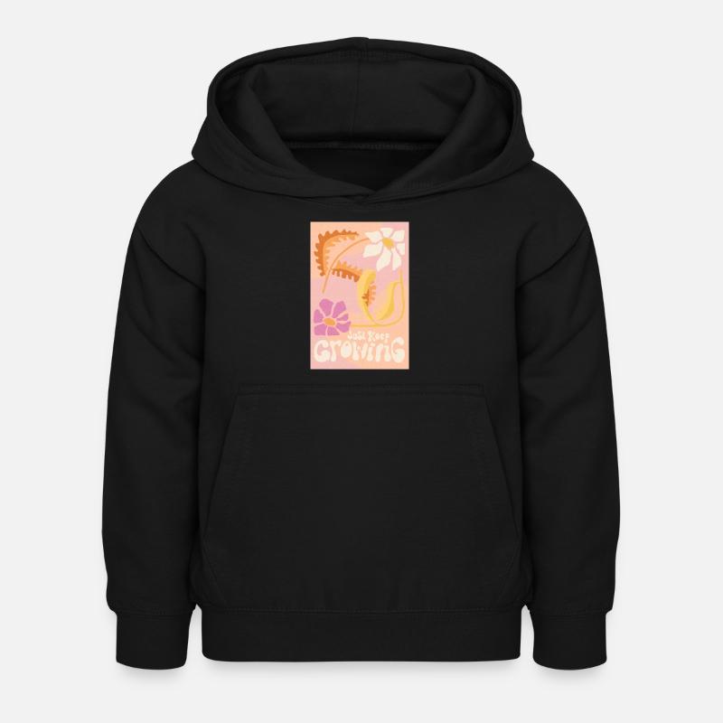 Just keep growing - Sweat à capuche Enfant - noir