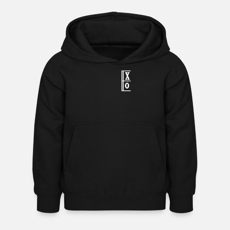 XO - Sweat à capuche Enfant - noir