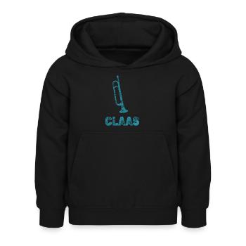 Claas - Kids Hoodie - black - Front - AI Model Kid Female (0cm)