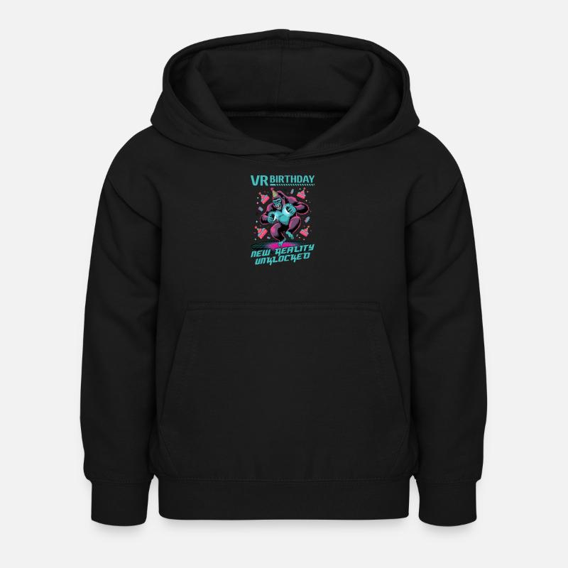 Anniversaire Gamer VR - Sweat à capuche Enfant - noir