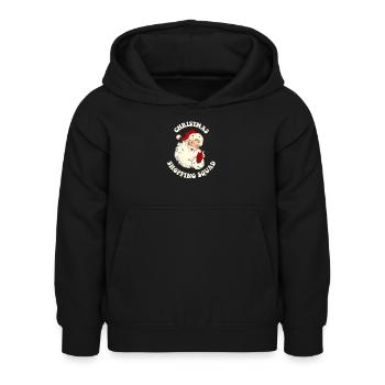 Escouade de magasinage de Noël - Sweat à capuche Enfant - noir - Devant - AI Model Kid Female (0cm)