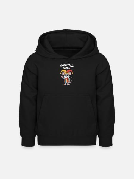 Karnevalsmaus Karneval Köln Kölner Karnevals Maus - Kinder Hoodie - Schwarz