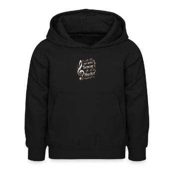 Métier de personnalisateur - mon camouflage en tant que musicien - Sweat à capuche Enfant - noir - Devant - AI Model Kid Female (0cm)
