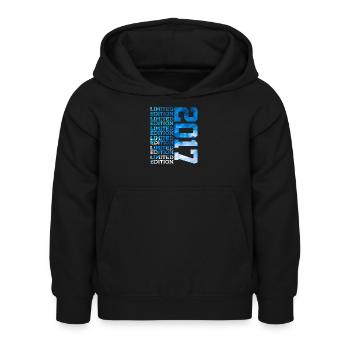 LIMITED EDITION 2017 9 JAHRE 9. GEBURTSTAG - Kinder Hoodie - Schwarz - Vorne - AI Model Kid Female (0cm)