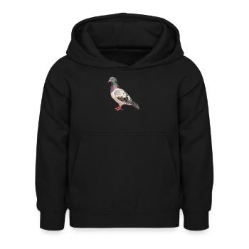Tauben Taube - Kinder Hoodie - Schwarz - Vorne - AI Model Kid Female (0cm)