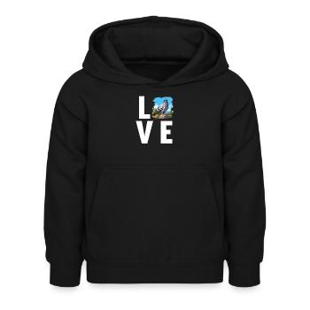 Tauben Taube - Kinder Hoodie - Schwarz - Vorne - AI Model Kid Female (0cm)