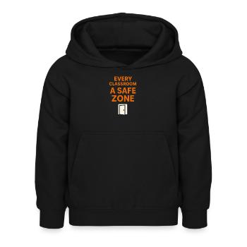 Sympathie anti-harcèlement, Lève-toi - Sweat à capuche Enfant - noir - Devant - AI Model Kid Female (0cm)