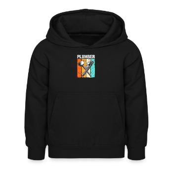 Klempner Installateur - Kinder Hoodie - Schwarz - Vorne - AI Model Kid Female (0cm)