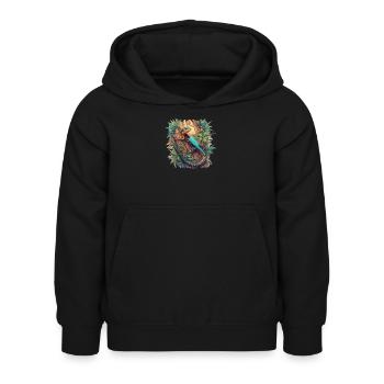 Lizards Lizard - Kids Hoodie - black - Front - AI Model Kid Female (0cm)