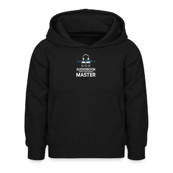 Diction du livre audio - Multitâche pour addict aux livres audio - Sweat à capuche Enfant - noir - Devant - AI Model Kid Female (0cm)