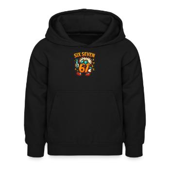 Six Seven 67 Science Humor Nerd Gift Idea - Kids Hoodie - black - Front - AI Model Kid Female (0cm)