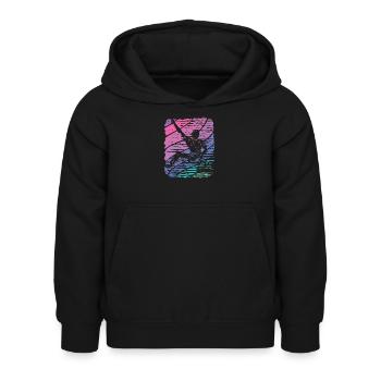 Boulderer Boulder Bouldern - Kinder Hoodie - Schwarz - Vorne - AI Model Kid Female (0cm)