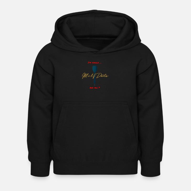 Célibataire et vous ? By MILFDARTS - Sweat à capuche Enfant - noir