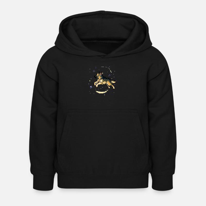 german shepard - Kinder Hoodie - Schwarz