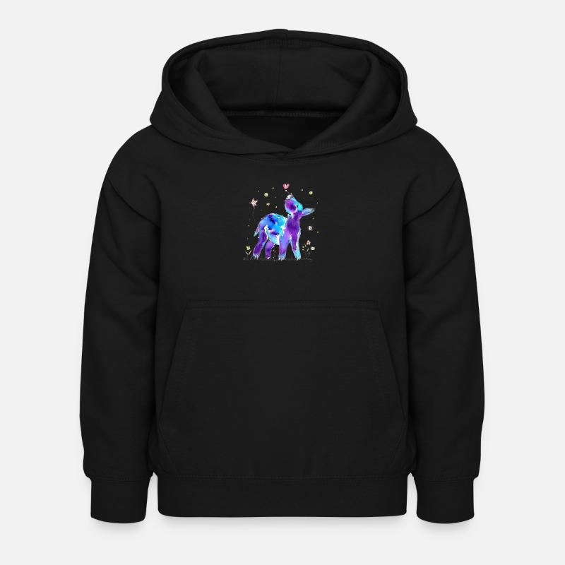 Gute Laune Esel - Kinder Hoodie - Schwarz