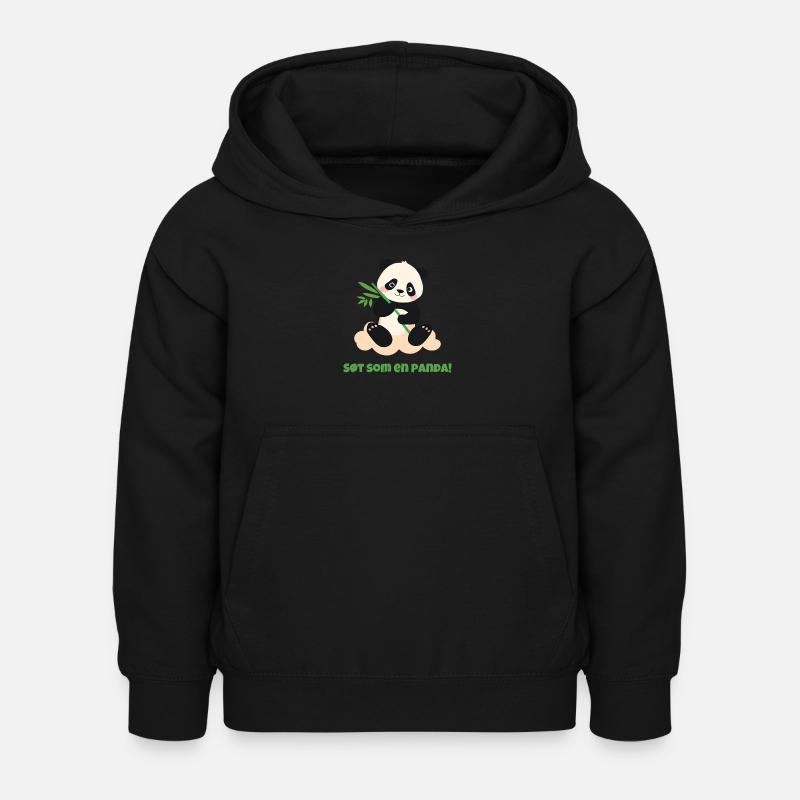 Mignon comme un panda ! - Sweat à capuche Enfant - noir