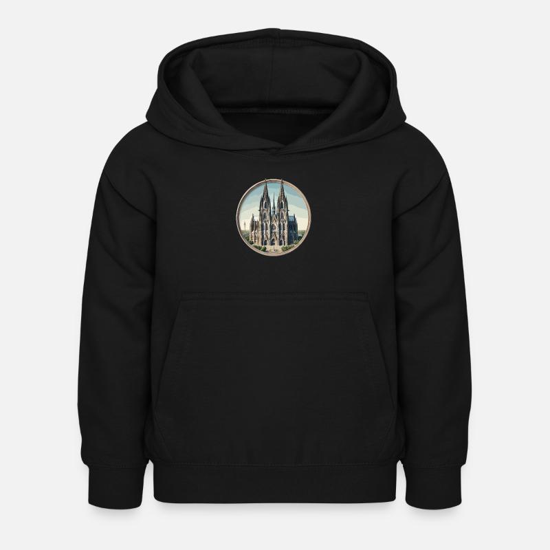 Kölner Dom - Kinder Hoodie - Schwarz