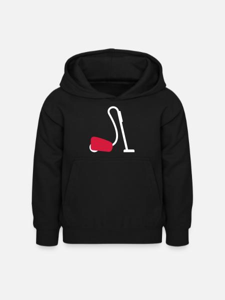 Staubsauger - Kinder Hoodie - Schwarz