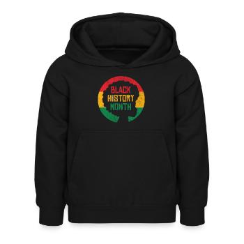 Black History Month - Kinder Hoodie - Schwarz - Vorne - AI Model Kid Female (0cm)