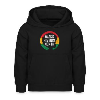 Black History Month - Kinder Hoodie - Schwarz - Vorne - AI Model Kid Female (0cm)