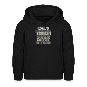Buchhalter Buchhaltung Finanzbuchhaltung Spruch - Kinder Hoodie - Schwarz - Vorne - AI Model Kid Female (0cm)