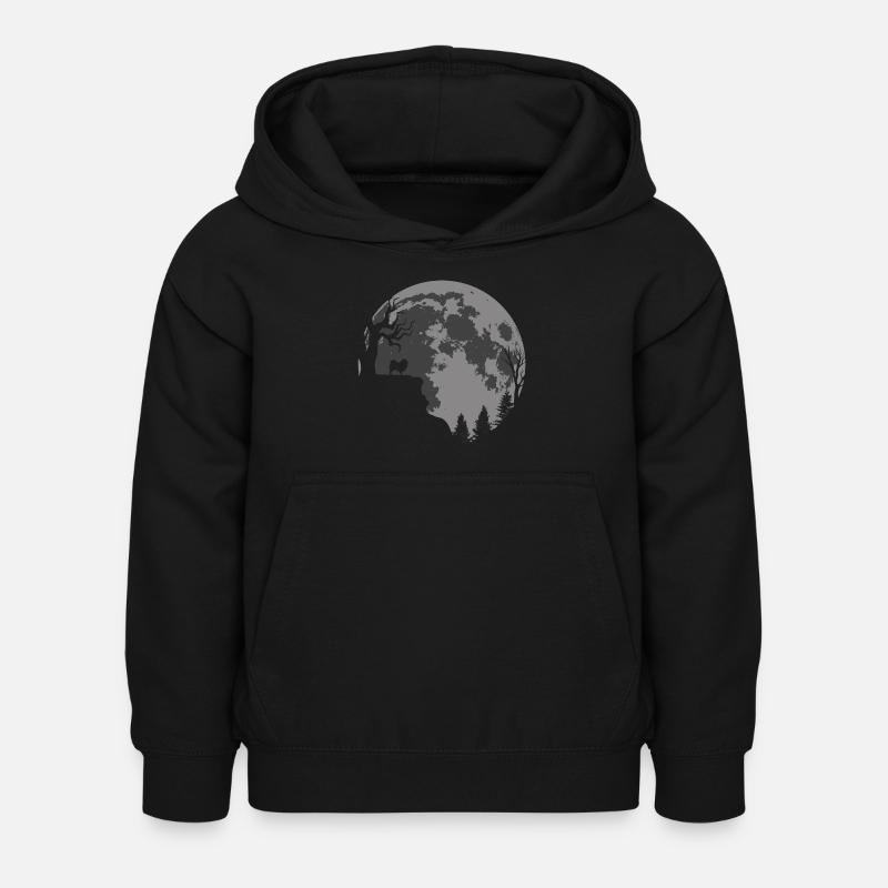Deutscher Wolfsspitz Spitz Keeshond Hund Mond - Kinder Hoodie - Schwarz