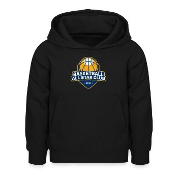 BASKETBALL ALL STAR CLUB DUNK SLAM TEAM MOTIF DE PANIER - Sweat à capuche Enfant - noir - Devant - AI Model Kid Female (0cm)