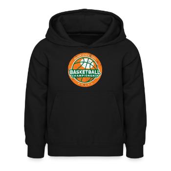 BASKETBALL DUNKING SLAM DUNK TEAM CHAMPION MOTIV - Kinder Hoodie - Schwarz - Vorne - AI Model Kid Female (0cm)