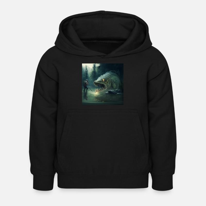 Pêcheur Scarry - Sweat à capuche Enfant - noir
