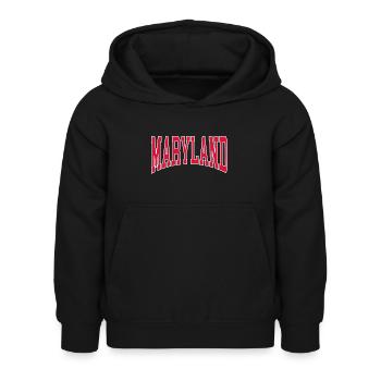 Maryland - Sweat à capuche Enfant - noir - Devant - AI Model Kid Female (0cm)