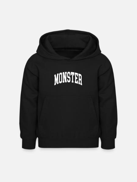 Monster - Kinder Hoodie - Schwarz