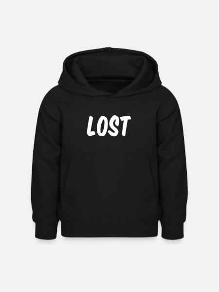 Lost Jugendwort - Kinder Hoodie - Schwarz