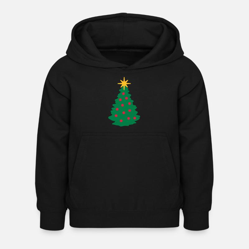 Christmas Tree - Kids Hoodie - black