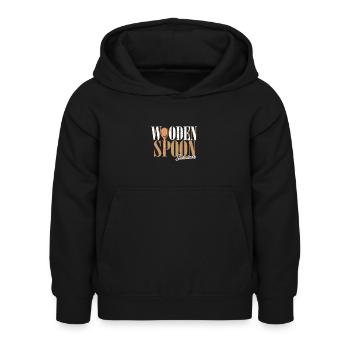 Cuillère en bois Survivant Drôle d’italien J’ai survécu - Sweat à capuche Enfant - noir - Devant - AI Model Kid Female (0cm)