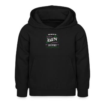 koffein bday ich liebe kaffee baristia weihnachten - Kinder Hoodie - Schwarz - Vorne - AI Model Kid Female (0cm)