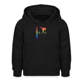Taekwondo Taekwondo-korean-martial-arts poomsae - Kinder Hoodie - Schwarz - Vorne - AI Model Kid Female (0cm)